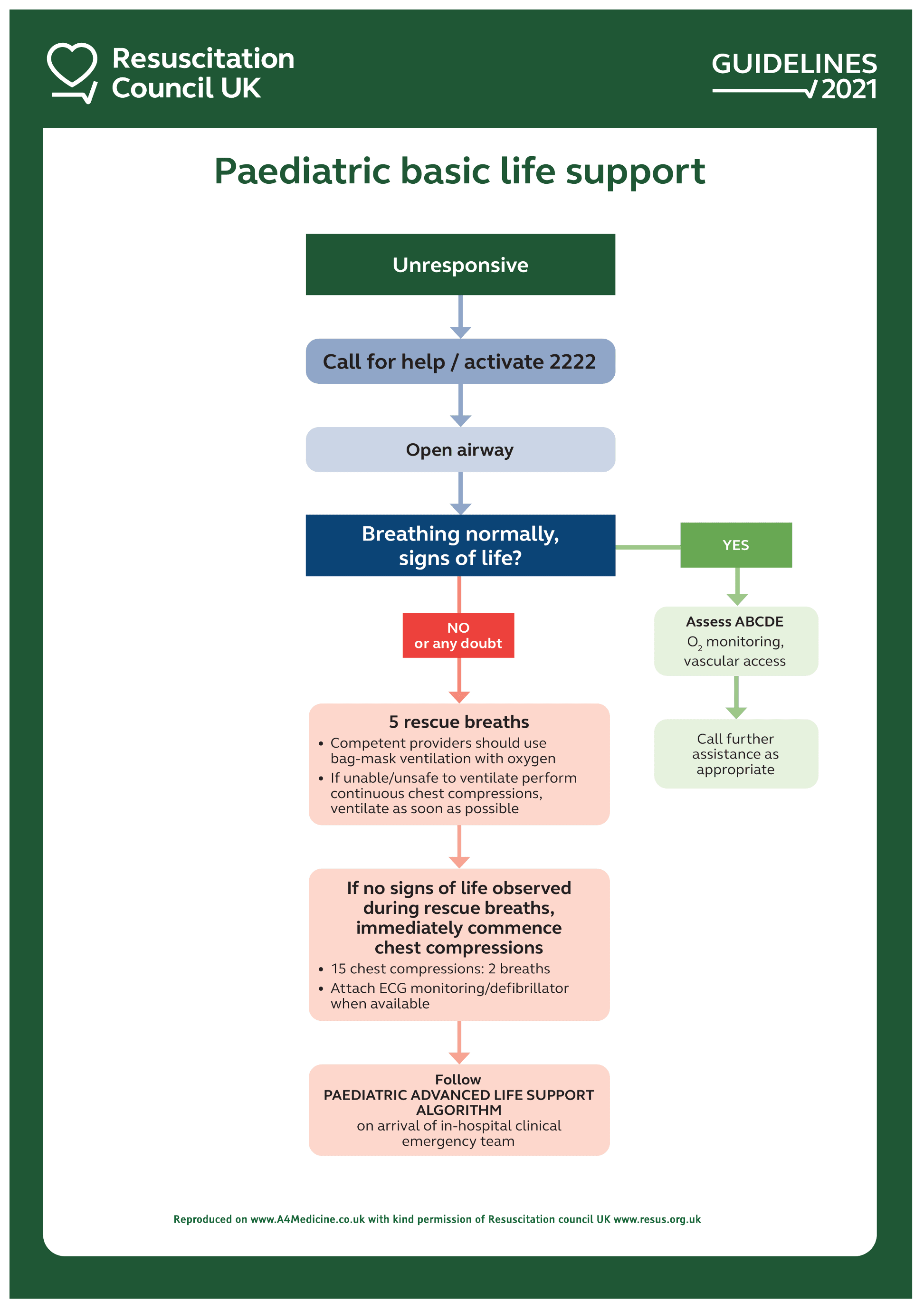 Paediatric Basic Life Support Algorithm