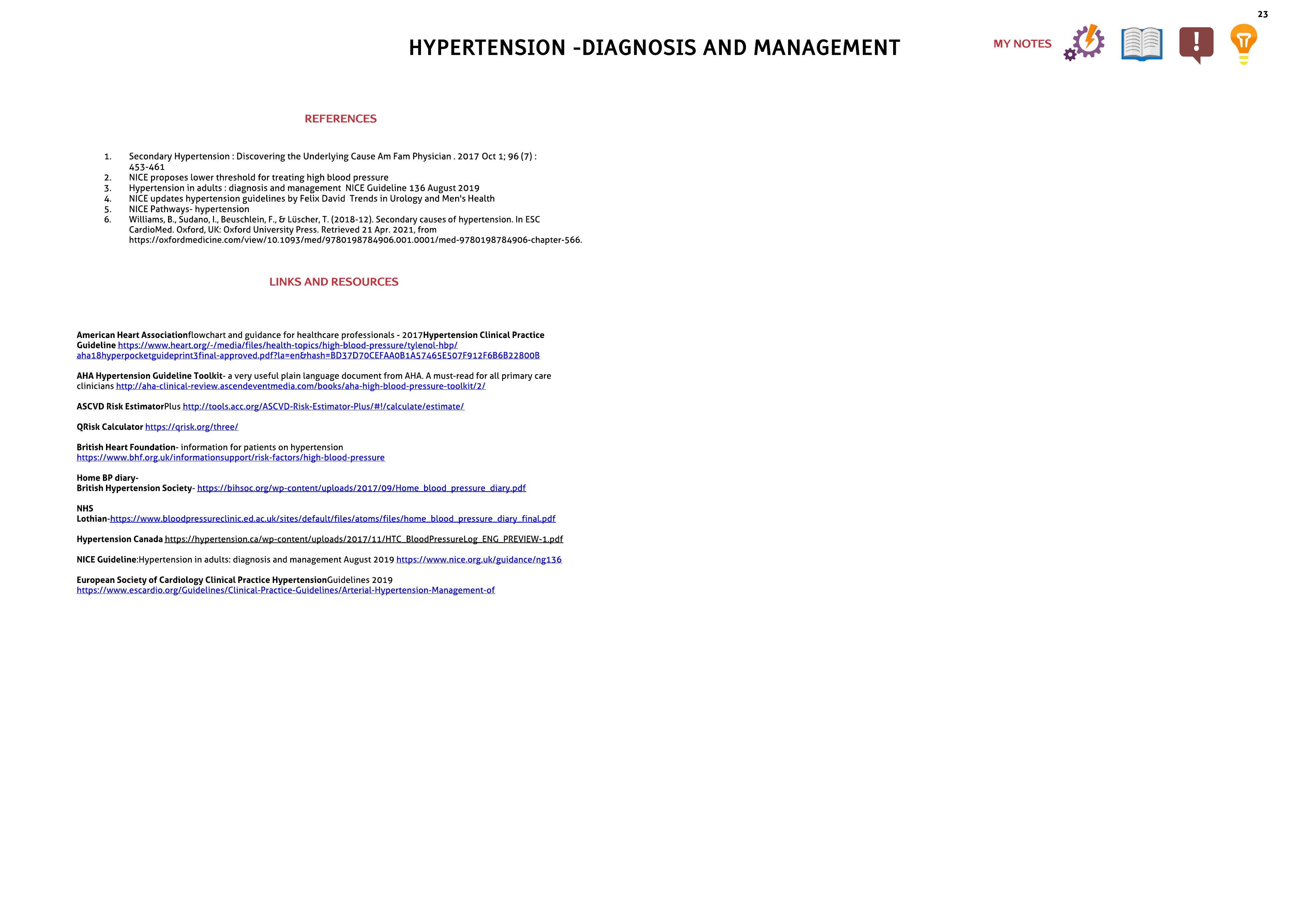 Hypertension : NICE guidance summary