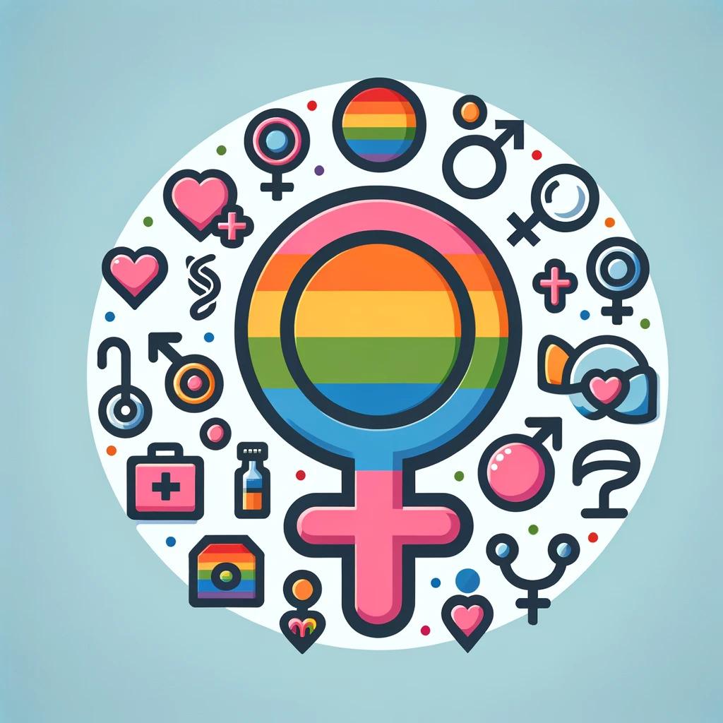 Gender, reproductive and sexual health, including women, men, LGBTQ, gynae and breast
